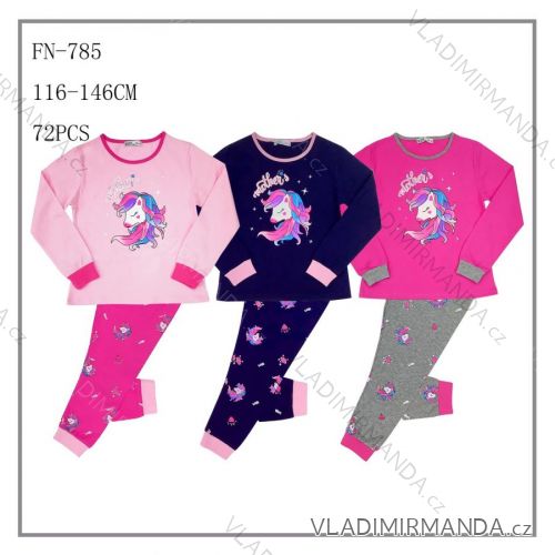 Langarm-Pyjama für Kinder, Jugendliche, Mädchen (116-146) SEASON SEZ22PZ-2603