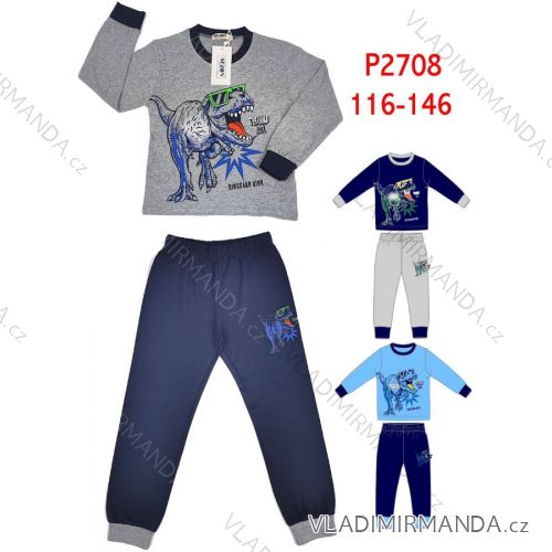 Langarm-Pyjama für Kinder, Jugendliche, Mädchen (116-146) SEASON SEZ22PZ-2603