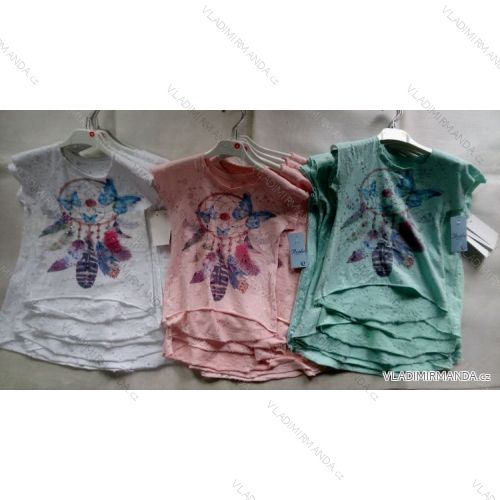 T-Shirt Kurzarm Teenager Mädchen (4-14 Jahre) ITALIENISCHE MUTTER 589IMM
