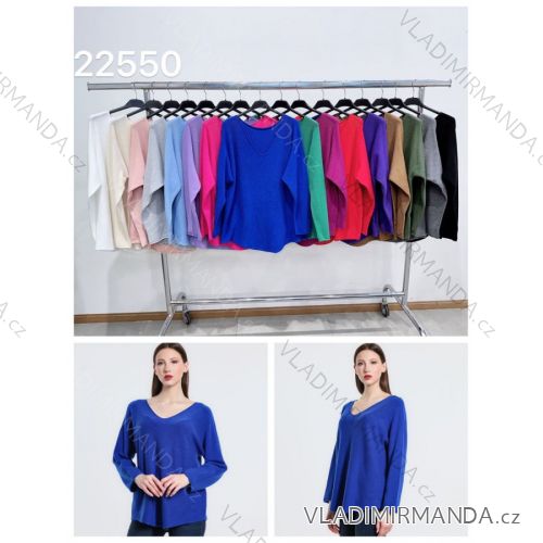 Tunika/Bluse mit langen Ärmeln für Damen (Einheitsgröße S/M) ITALIAN FASHION IMWP23018