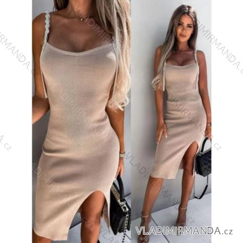 Langes, elegantes Partykleid für Damen mit Trägern (S/M EINHEITSGRÖSSE) ITALIAN FASHION IMWE232089