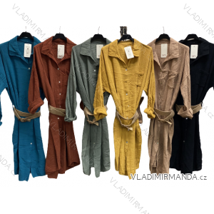 Langarm-Hemdkleid für Damen (Einheitsgröße S/M/L) ITALIAN FASHION IMC22658