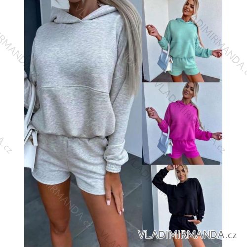 Set lange Jogginghosen und langärmliges Sweatshirt für Frauen (UNI S / L) TURKISH FASHION IMK20148