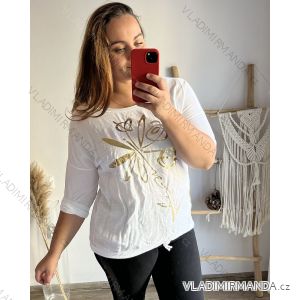 Langarm-Tunika für Damen (XL/2XL ONE SIZE) ITALIAN FASHION IM423FLOVERS