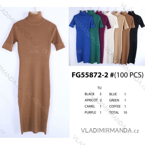 Strickkleid mit langen Ärmeln für Damen (Einheitsgröße S/M) FRENCH FASHION FMWT22J51765