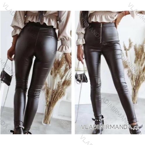 Lange Lederleggings für Damen (Einheitsgröße S/M) ITALIAN FASHION IMWB23557