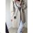 Damen-Button-Down-Hemdjacke mit Knöpfen (S / M ONE SIZE) ITALIAN FASHION IMWD217059