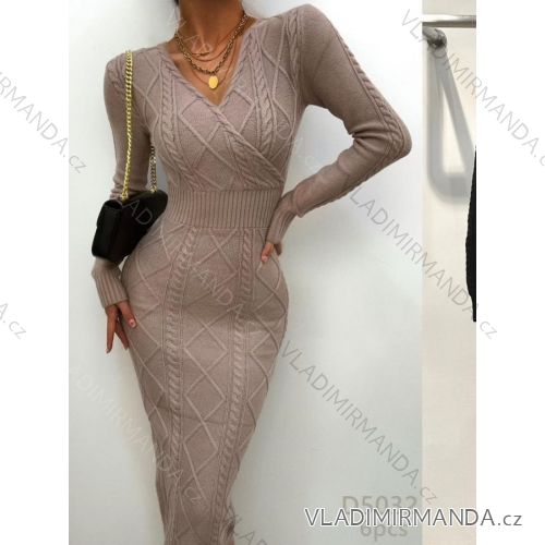 Sommerkleid Langarm geblümte Damen (UNI S / L) ITALIAN FASHION IMK20150