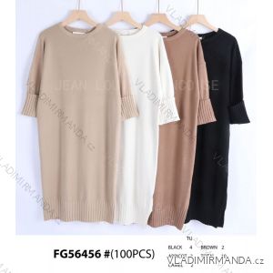 Langärmliges Strickkleid für Damen (S/M EINHEITSGRÖSSE) ITALIAN FASHION IMWGR23FG56456