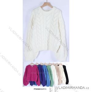 Übergroßer Langarmpullover für Damen (Einheitsgröße S/M) ITALIAN FASHION IMWCA23DH2302