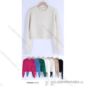 Übergroßer Langarmpullover für Damen (Einheitsgröße S/M) ITALIAN FASHION IMWCA23DH2302