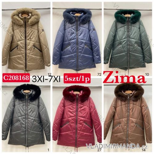 Damen-Winterjacke in Übergröße (3XL-7XL) POLISH FASHION PMWC23C208168