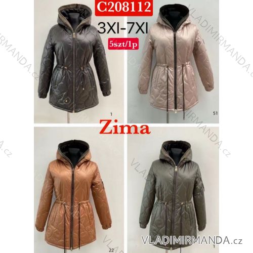 Damen-Winterjacke in Übergröße (3XL-7XL) POLISH FASHION PMWC23C208112