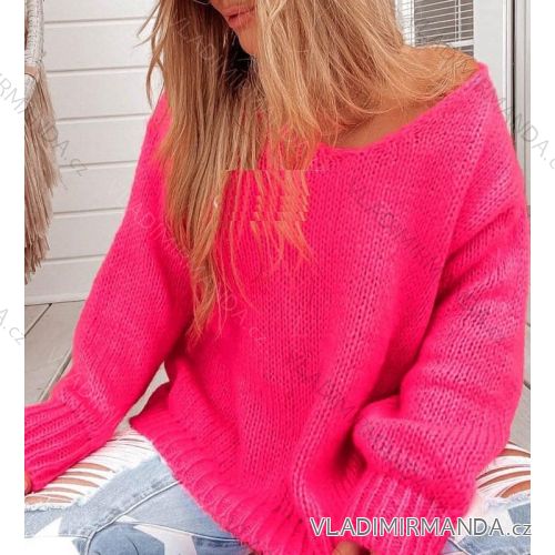 Langarm-Strickpullover für Damen (XL/2XL ONE SIZE) ITALIAN FASHION IMD23720