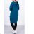 Fleecemantel Langarm Reißverschluss Kapuze Damen Oversized (XL / 2XLONE SIZE) ITALIAN FASHION IMD211123