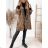 Damen-Button-Down-Hemdjacke mit Knöpfen (S / M ONE SIZE) ITALIAN FASHION IMWD217059