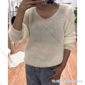 Langarm-Strickpullover für Damen (S/M EINHEITSGRÖSSE) ITALIAN FASHION IMWAE23047