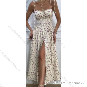 Langes Sommerkleid für Damen mit Trägern (S/M EINHEITSGRÖSSE) ITALIAN FASHION IMPBB24B23868