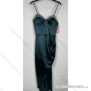 Elegantes Sommerkleid mit glitzernden Pailletten für Damen (Einheitsgröße S/M) ITALIAN FASHION IMPBB23O3837