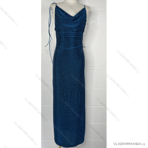 Elegantes Sommerkleid mit glitzernden Pailletten für Damen (Einheitsgröße S/M) ITALIAN FASHION IMPBB23O3837