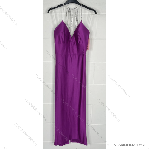 Elegantes Sommerkleid mit glitzernden Pailletten für Damen (Einheitsgröße S/M) ITALIAN FASHION IMPBB23O3837