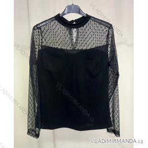 Langärmlige Tunika-Bluse für Damen (Einheitsgröße S/M) ITALIAN FASHION IMPLP2326697065