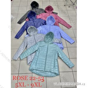 Kabát parka podzimní s kapucé nadrozměr (2XL-7XL) ELLEN ROS ELR239324