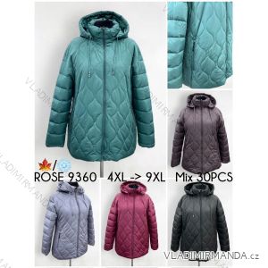 Kabát parka podzimní s kapucé nadrozměr (2XL-7XL) ELLEN ROS ELR239324