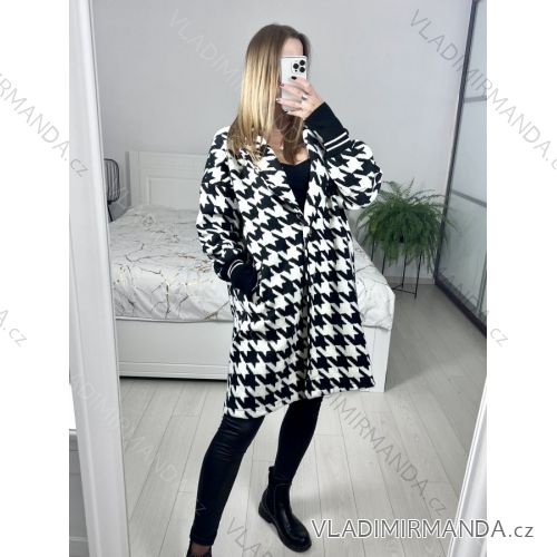 Flauschiger Langarmmantel für Damen (S/M EINHEITSGRÖSSE) ITALIAN FASHION IMWC232799