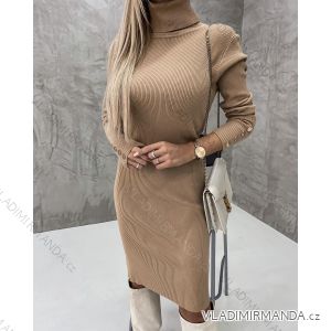 Warmes Langarm-Strickkleid für Damen (Einheitsgröße S/M) ITALIAN FASHION IMD221070