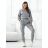 Set lange Jogginghosen und langärmliges Sweatshirt für Frauen (UNI S / L) TURKISH FASHION IMK20148