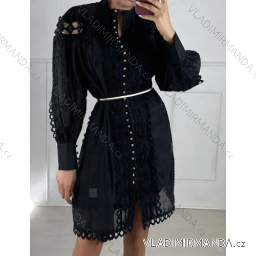 Langärmliges Spitzenkleid für Damen (Einheitsgröße S/M) ITALIAN FASHION IMPBB22B23317