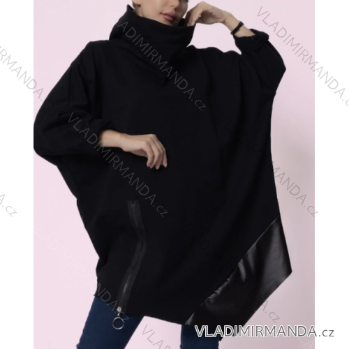 Damen-Poncho mit langen Ärmeln (Einheitsgröße S/M) ITALIAN FASHION IMPLI2320508