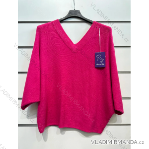 Schmaler Oversize-Langarmpullover für Damen (S/M EINHEITSGRÖSSE) ITALIAN FASHION IMPSH23952V