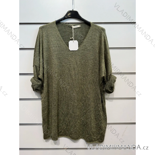 Schmaler Oversize-Langarmpullover für Damen (S/M EINHEITSGRÖSSE) ITALIAN FASHION IMPSH232066B