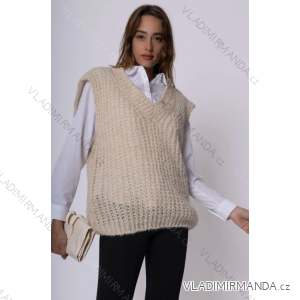 Ärmelloser Strickpullover für Damen (S/M EINHEITSGRÖSSE) ITALIAN FASHION IMPSH233608