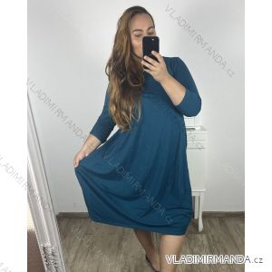 Kurzärmliges Sommerkleid aus Baumwolle für Damen (Einheitsgröße S/M) ITALIAN FASHION IM722253