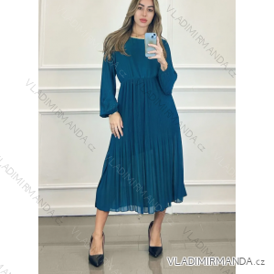 Langes, elegantes Langarmkleid für Damen (Einheitsgröße S/M) ITALIAN FASHION IMPDY23JR33136