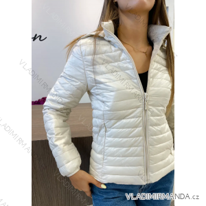 Damen-Lederjacke mit langen Ärmeln (Einheitsgröße S/M) ITALIAN FASHION IMPDY231SSH8223