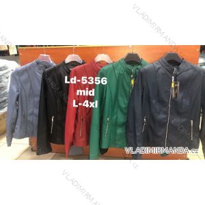 Damen-Lederjacke mit langen Ärmeln (Einheitsgröße S/M) ITALIAN FASHION IMPDY231SSH8223