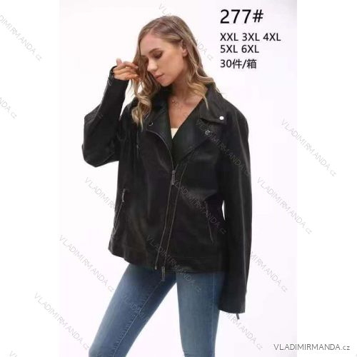 Damen-Lederjacke mit langen Ärmeln (Einheitsgröße S/M) ITALIAN FASHION IMPDY231SSH8223