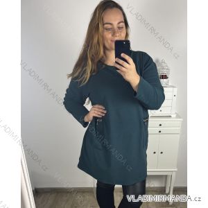 Langärmliges Damenkleid in Übergröße (2XL/3XL EINHEITSGRÖSSE) ITALIAN FASHION IM423610