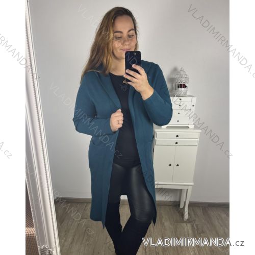 Langarm-Cardigan für Damen in Übergröße (2XL/3XL ONE SIZE) ITALIAN FASHION IM423679 2XL/3XL Kerosin