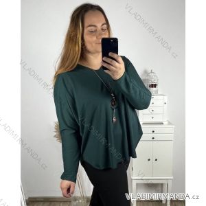 Langärmlige Tunika für Damen in Übergröße (3XL/4XL/5XLEINE GRÖSSE) ITALIAN FASHION IM323ALDA