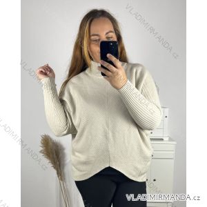 Pullover Pullover dünne Feder Langarm Damen (uni sl) MY STYLE IMS8275