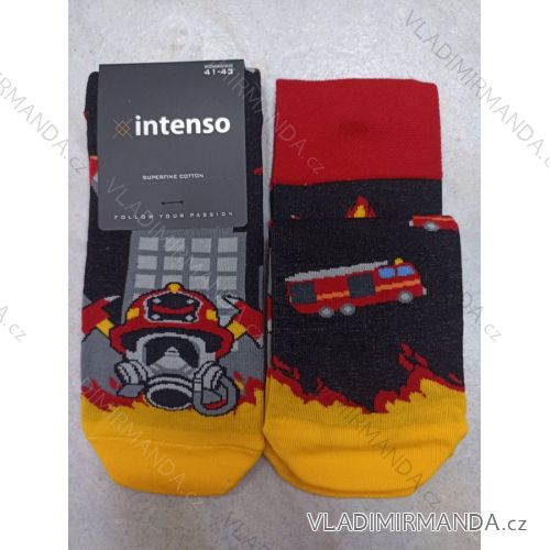 Happy Fireman Socken für Herren (36-40, 41-43, 44-46) POLISH FASHION DPP22HASIC/DU