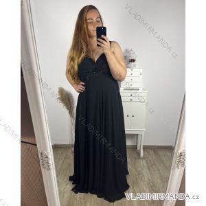 Langes, elegantes, lässiges Kurzarmkleid für Damen (M/L EINHEITSGRÖSSE) ITALIAN FASHION IM423MARIALA