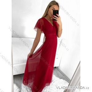 Elegantes Kurzarm-Partykleid für Damen (L/XL EINHEITSGRÖSSE) ITALIAN FASHION IMS233589XL/DU