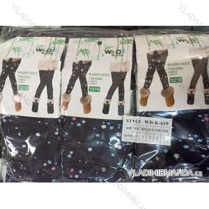 Leggings Warme Thermobambus-Mädchenbaby-Welpen-Leopardenmuster mit Taschen (110-164) W.D. WD23K-619