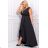 Damen Plus Size (42-46) langes elegantes ärmelloses Partykleid POLISH FASHION PMLBC23265-10 schwarz 36